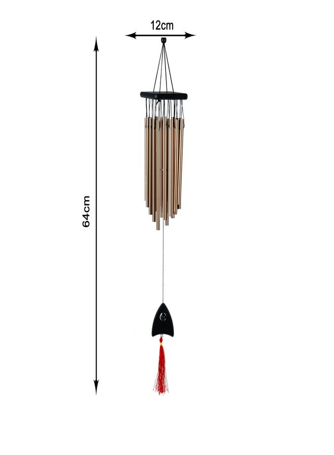Seven Moon Wind Chimes for Home Decor - Positive Energy Hanging Chimes for Balcony, Vastu, Feng Shui, Housewarming, Office, and Good Luck Gifts - Soothing Sound and Stylish Decoration (7MWC_06) - Image 3